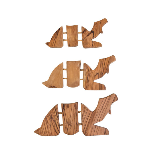 Olive Wood Trivets (Set of 3) - Camels