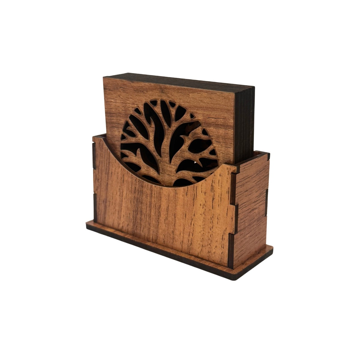 Wooden Coaster Set - Olive Tree w/Palestine