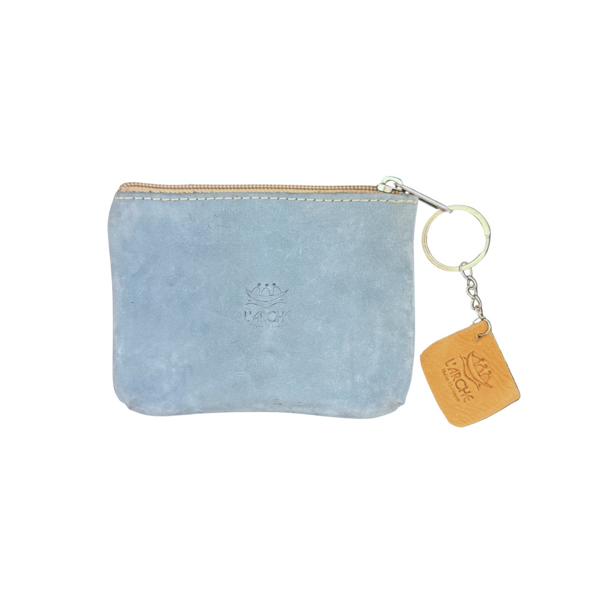 Suede Purse (5” x 4") - Light Blue