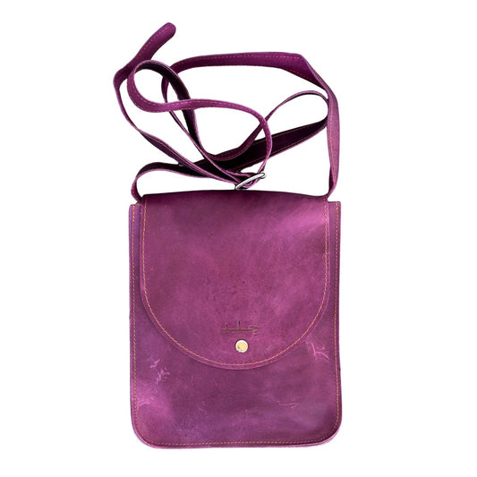 Leather Bag (One Snap) - Violet