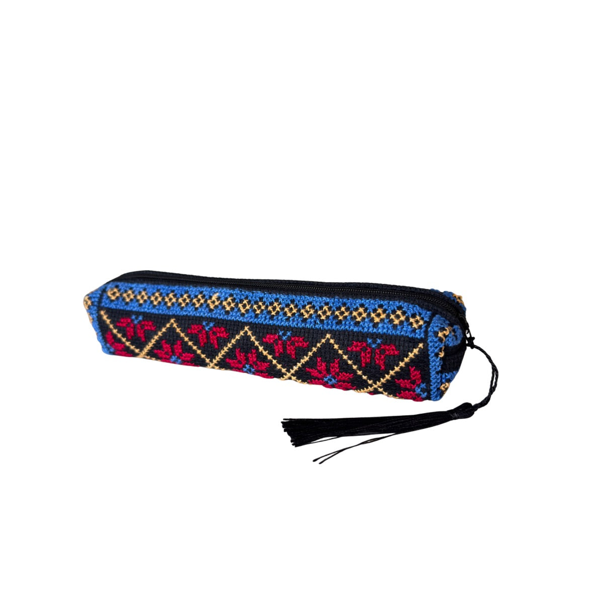Embroidered Pouch (8”) - Various, Blue