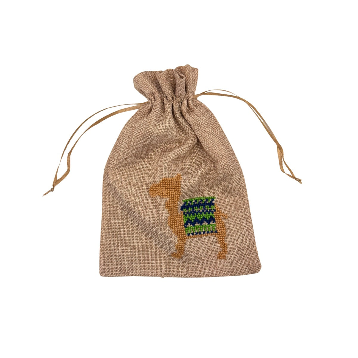 Embroidered Draw-String Bags - Camels