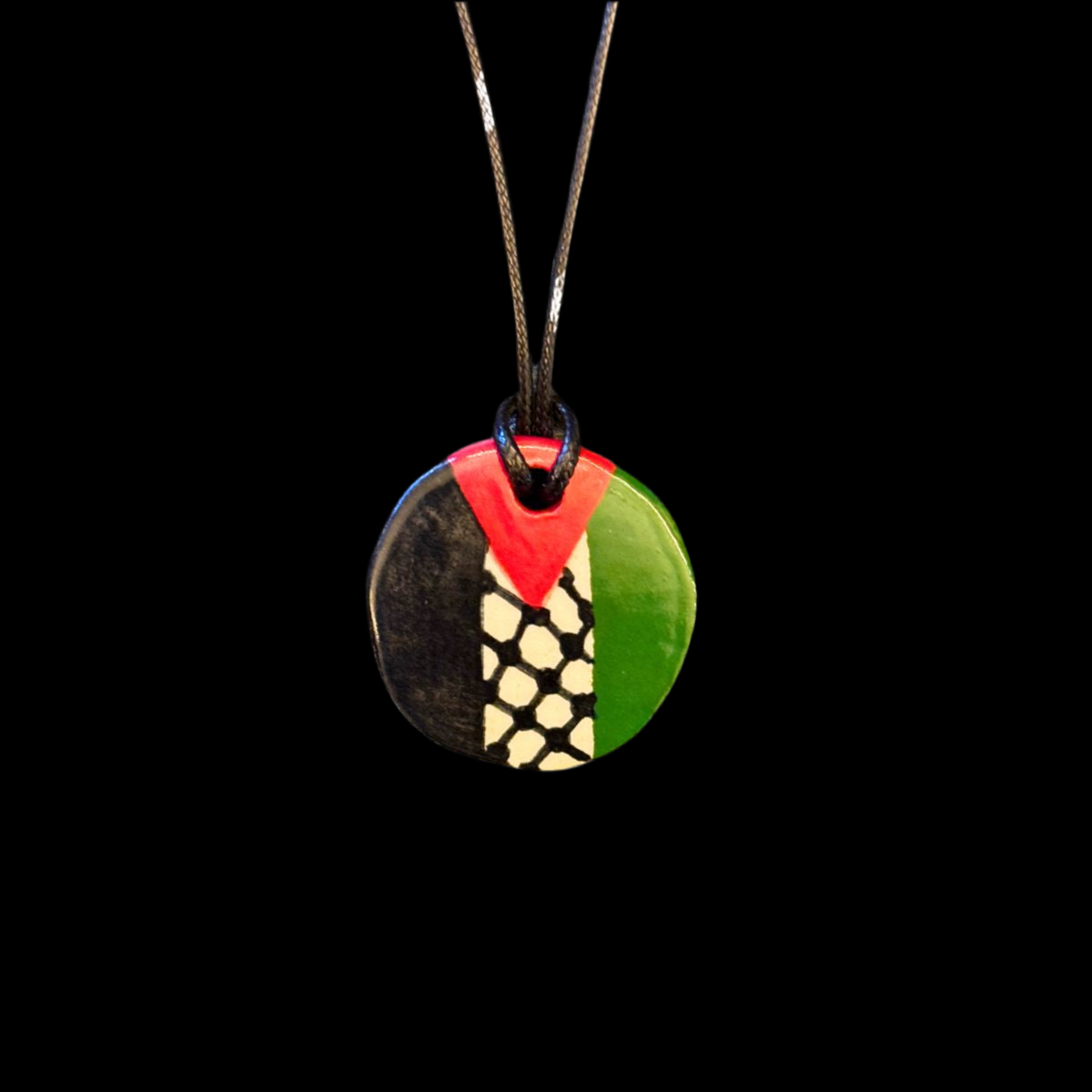 Handmade Palestine Solidarity Pendant