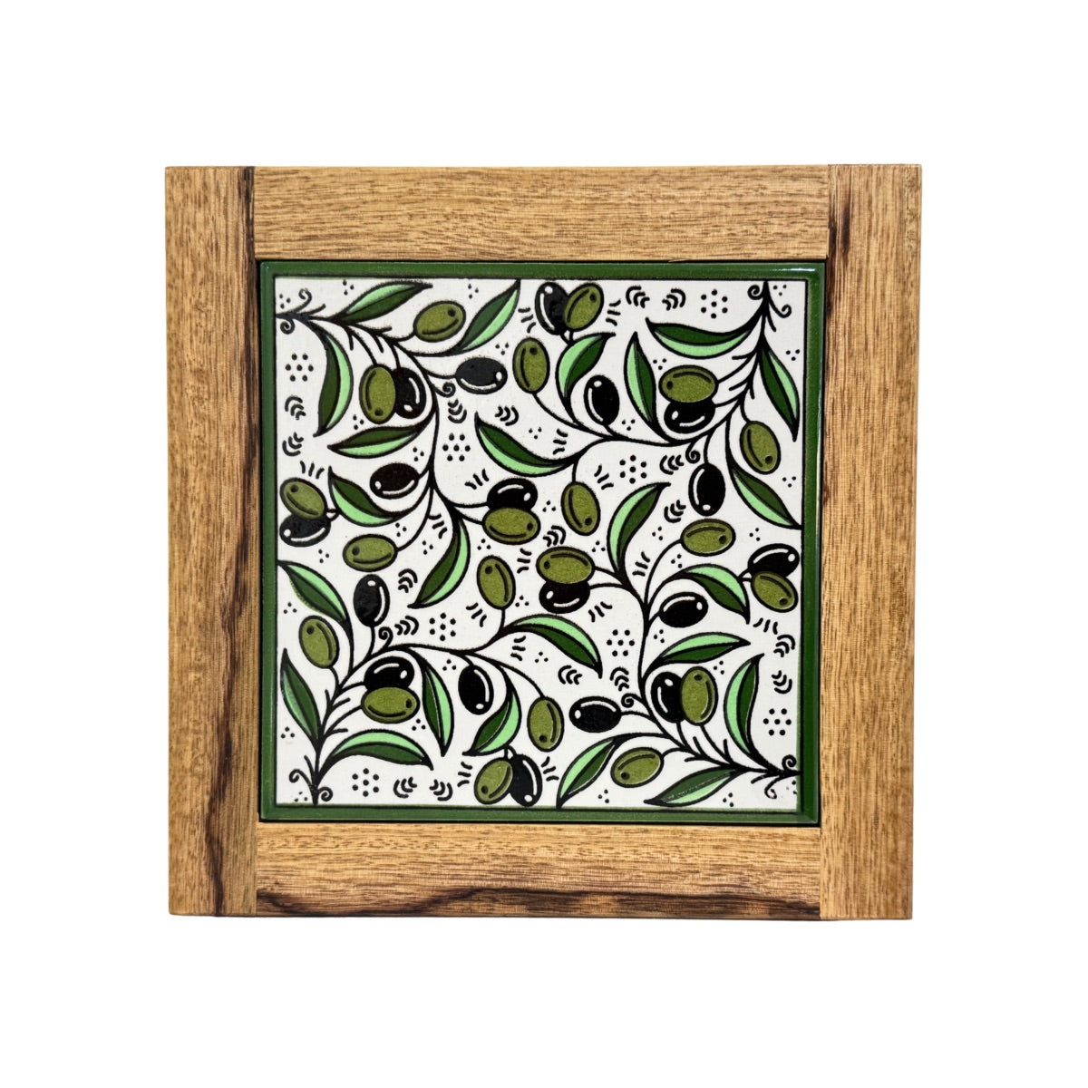 Ceramic and Wood Trivet - Zeitoun