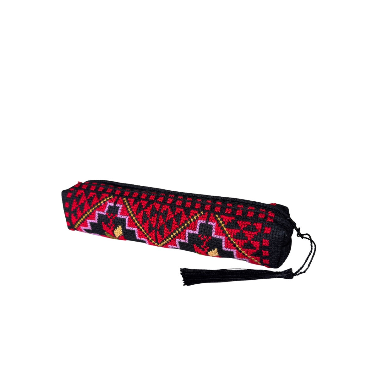Embroidered Pouch (8”) - Various, Red