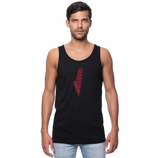 Tank Top: Tatreez Palestine Map Design Unisex