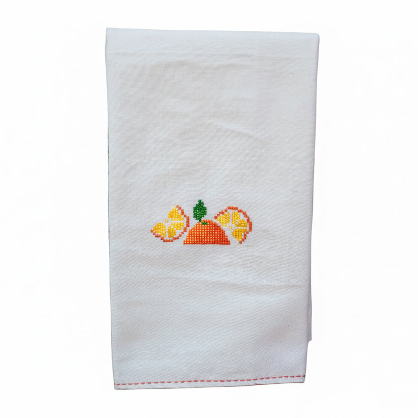 Embroidered Tea Towel - Jaffa