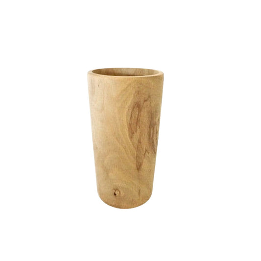 Olive Wood Utensil Holder 7"