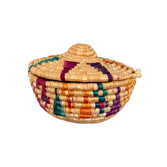 Handwoven Basket with Lid