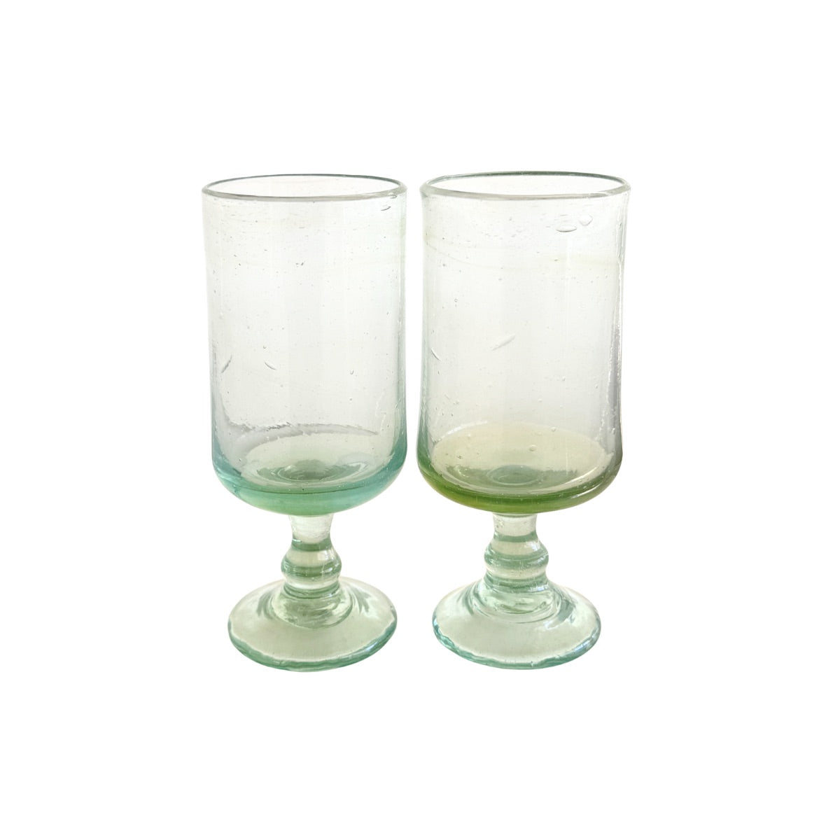 Glass Stemware (Set of 2) - Sea Glass