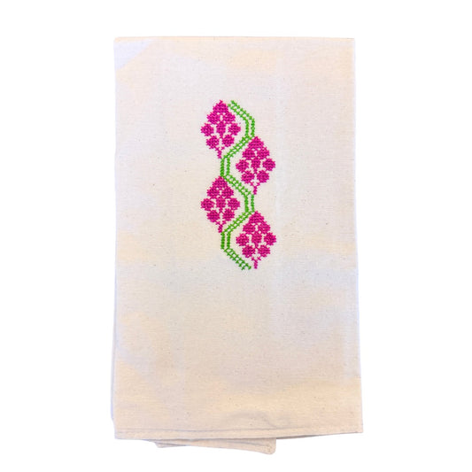 Embroidered Tea Towel - Grapes