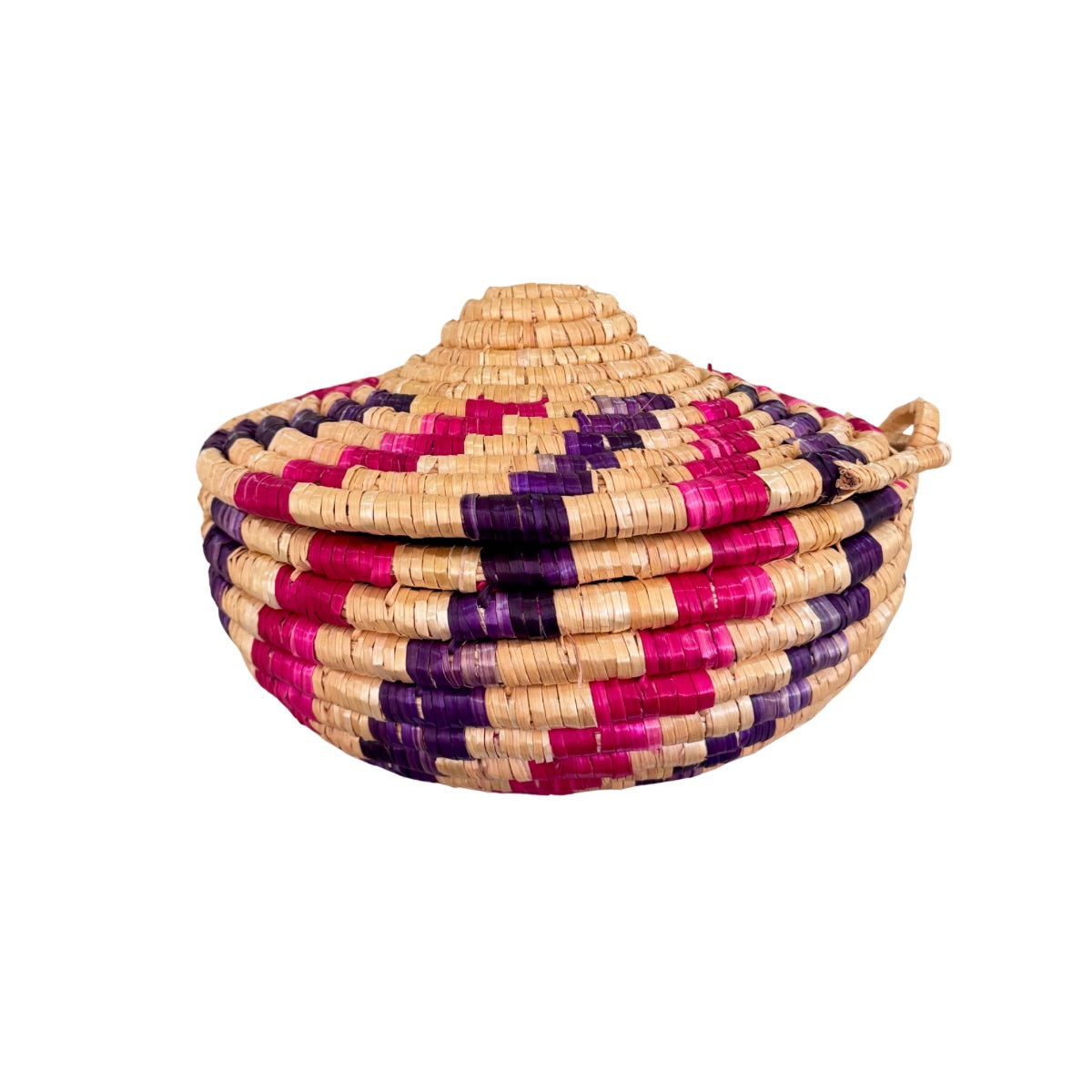 Handwoven Basket with Lid