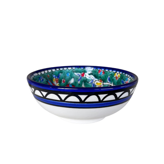 Ceramic Bowl 6" - Green Fish
