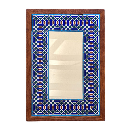Ceramic Tile Mirror - Geometric Arabesque