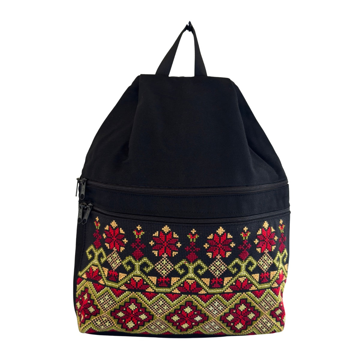 Embroidered Backpack - Green
