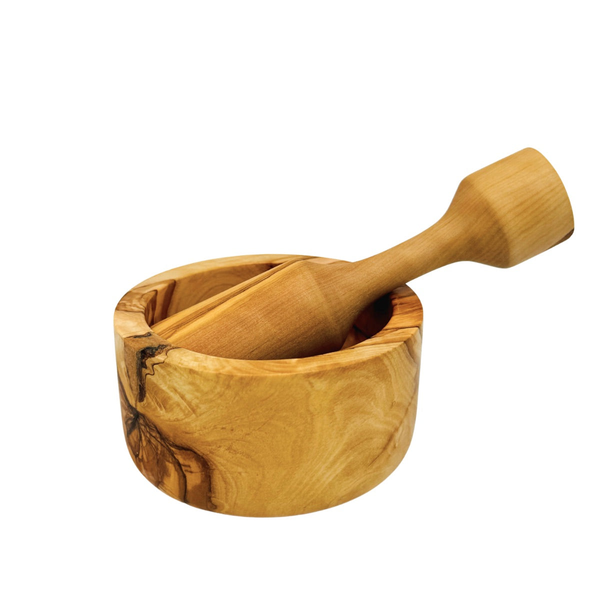 Olive Wood Mortar and Pestle Set
