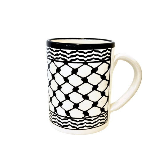 Ceramic Mug w/Handle - Keffiyeh