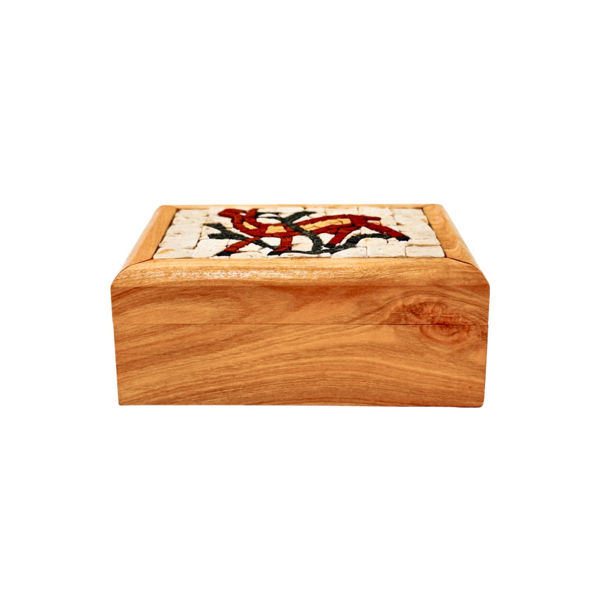 Mosaic Glass & Wood Box - Gazelle