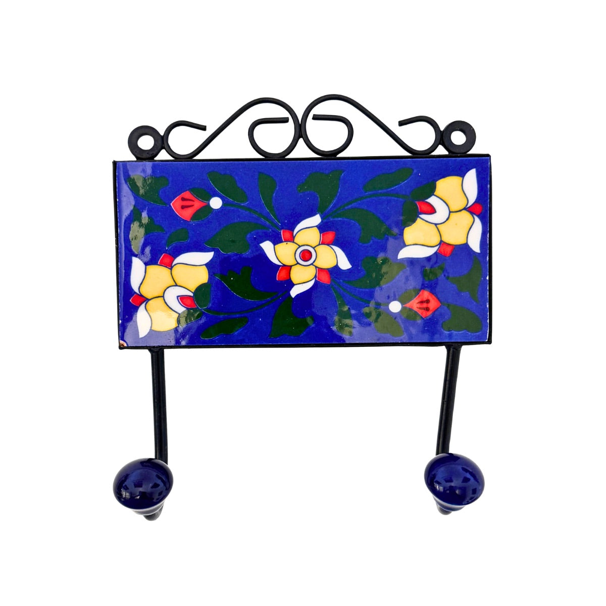 Ceramic Tile and Metal Wall Hook