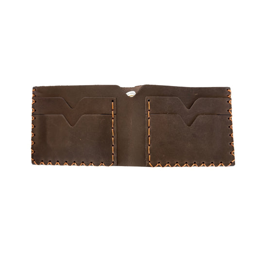 Leather Bi-Fold Wallet (Large) - Oiled Espresso