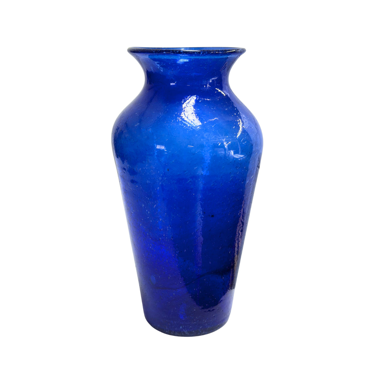 Glass Vase (9”) - Sapphire Tulip