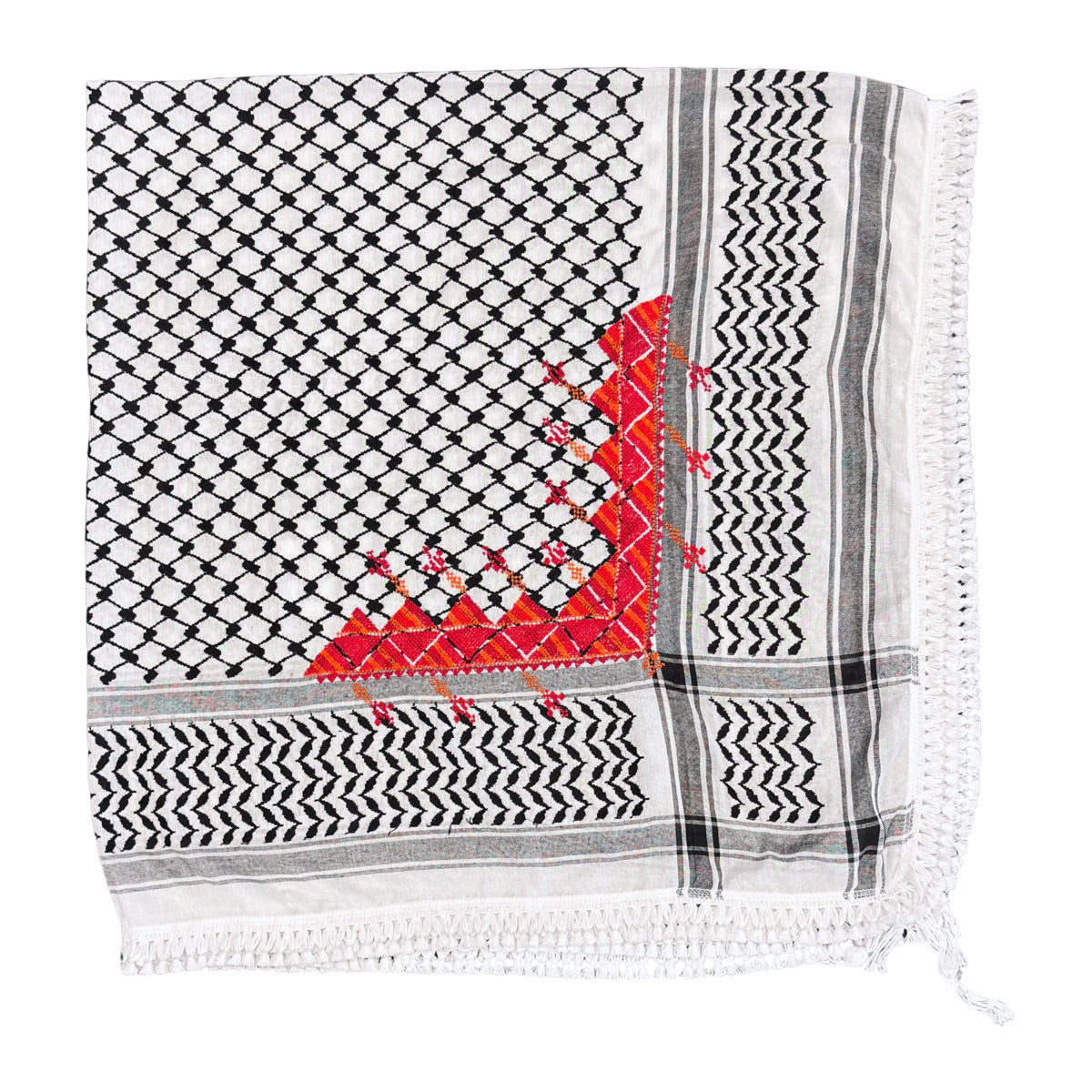 Nablus Keffiyeh w/Embroidery