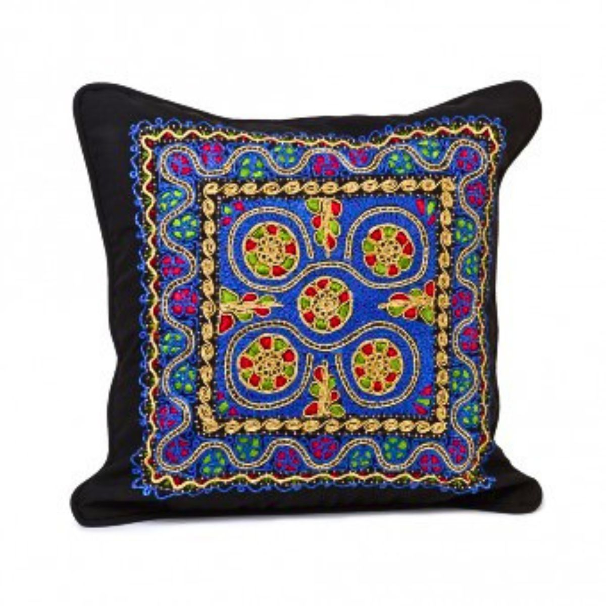 Embroidered Pillow - Tahriri Five Stars Blue