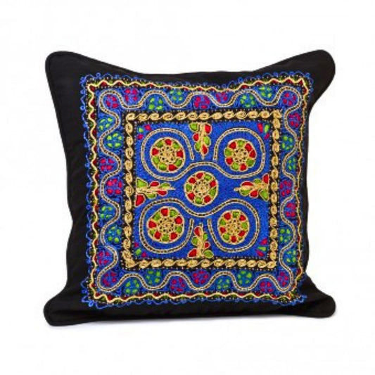 Embroidered Pillow - Tahriri Five Stars Blue