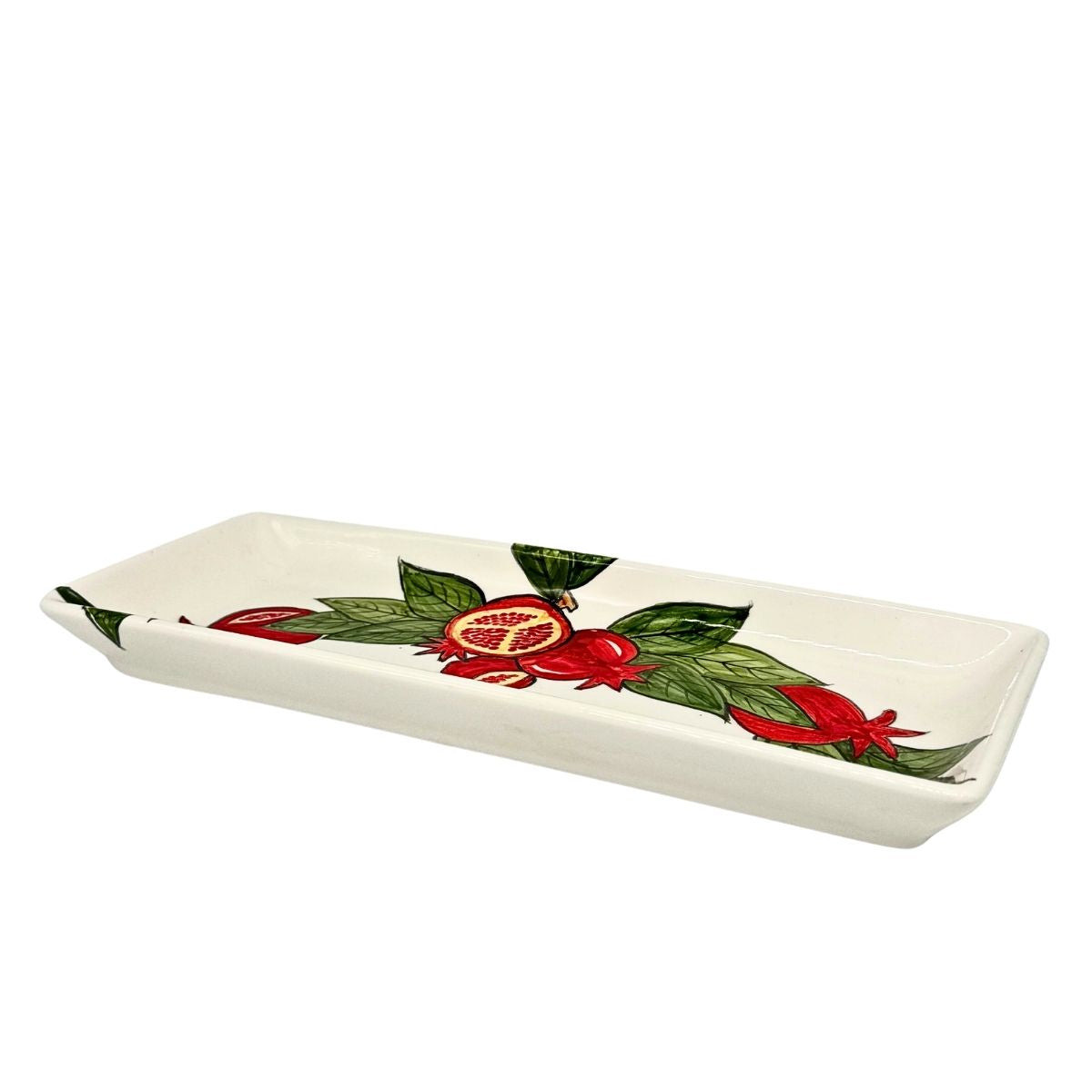 Ceramic Serving Platter (13") - Pomegranates