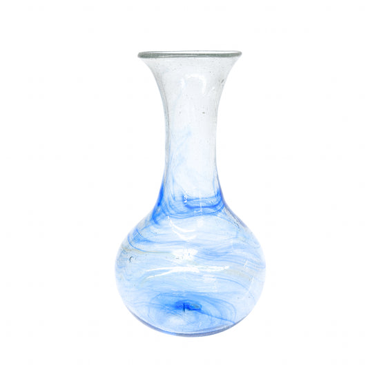 Glass Vase (10”) - Sky Blue