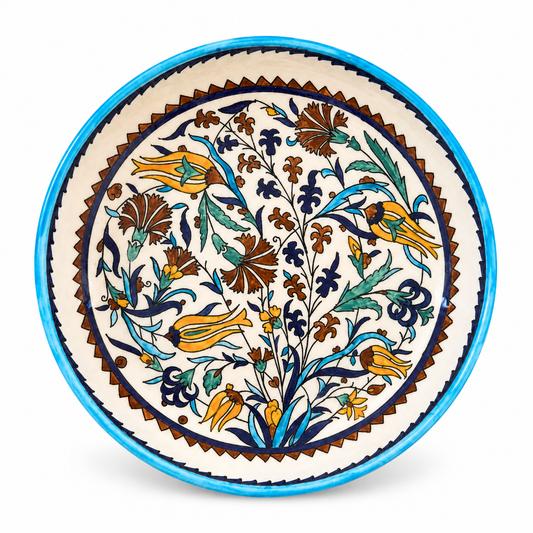 Ceramic Shallow Serving Bowl (11") - Autumn