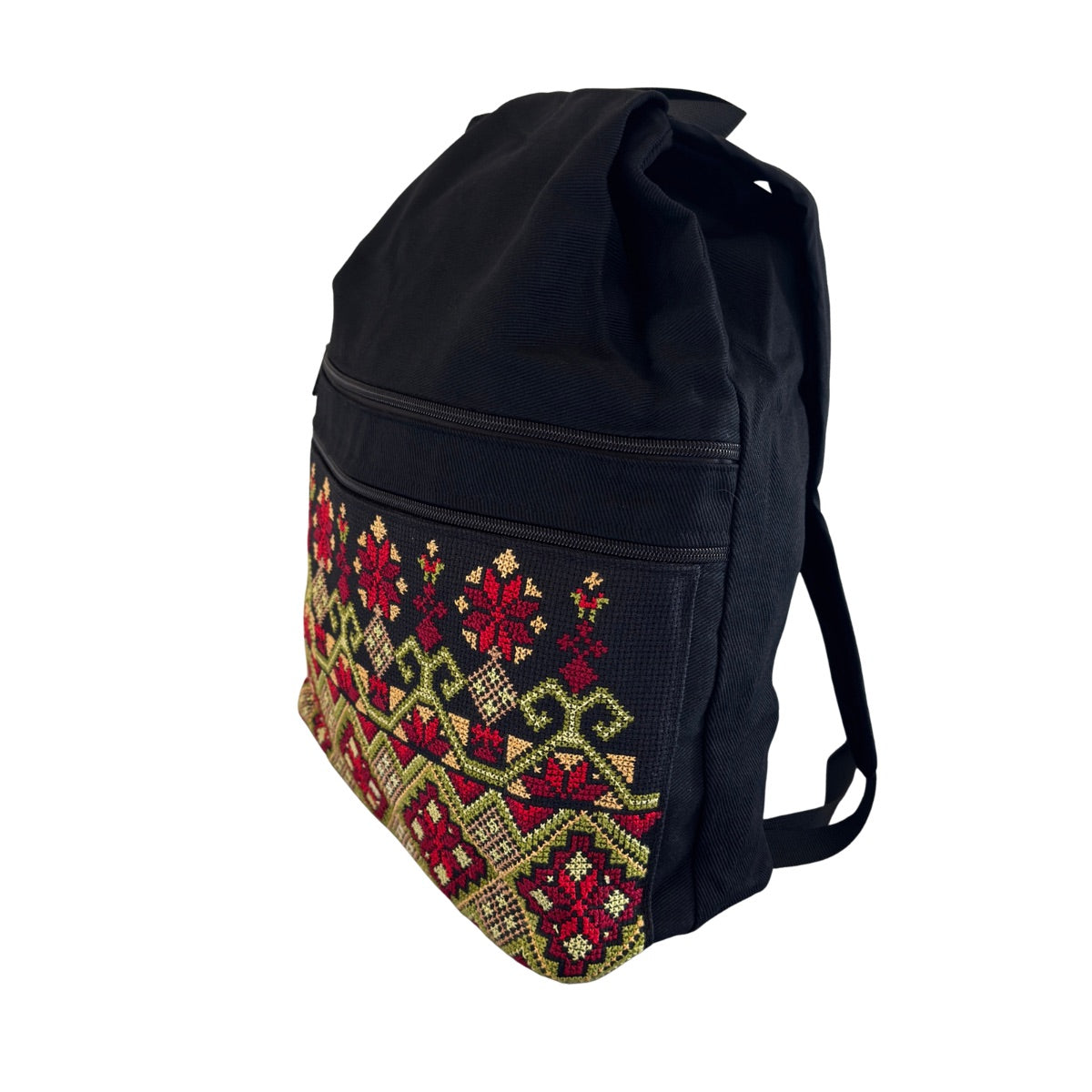 Embroidered Backpack - Green
