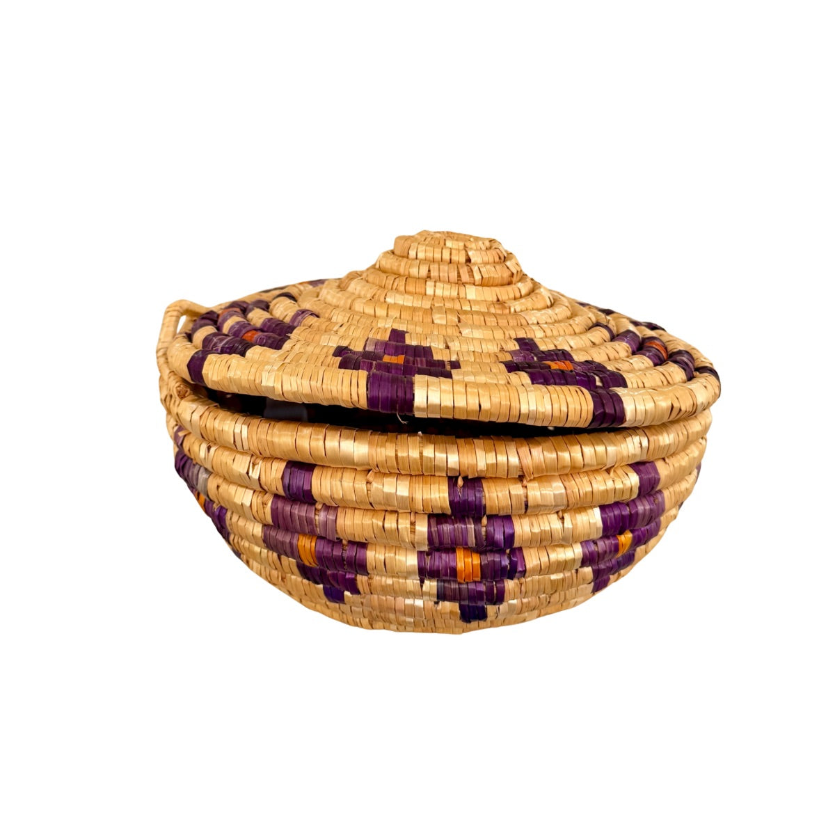 Handwoven Basket with Lid