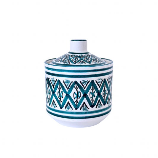 Ceramic Jar - Teal