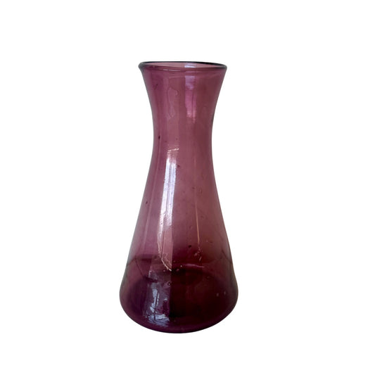 Glass Vase (10”) - Plum
