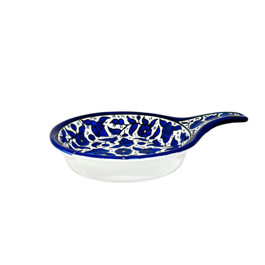 Ceramic Dish with Handle (5”) - Multicolor