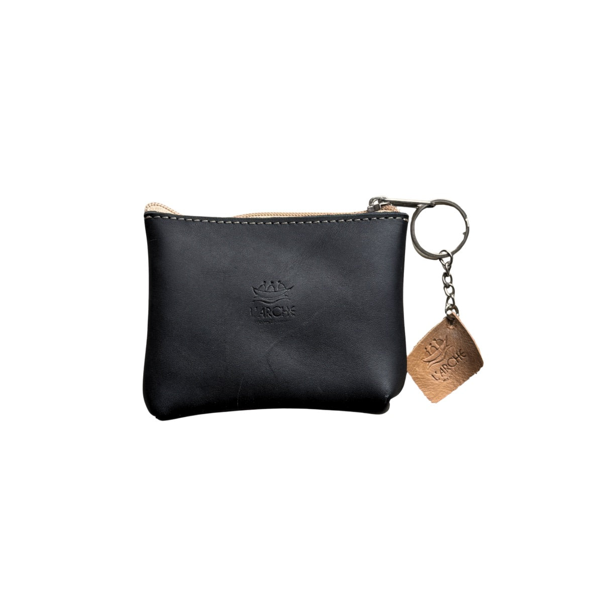 Leather Purse (5” x 4") - Black