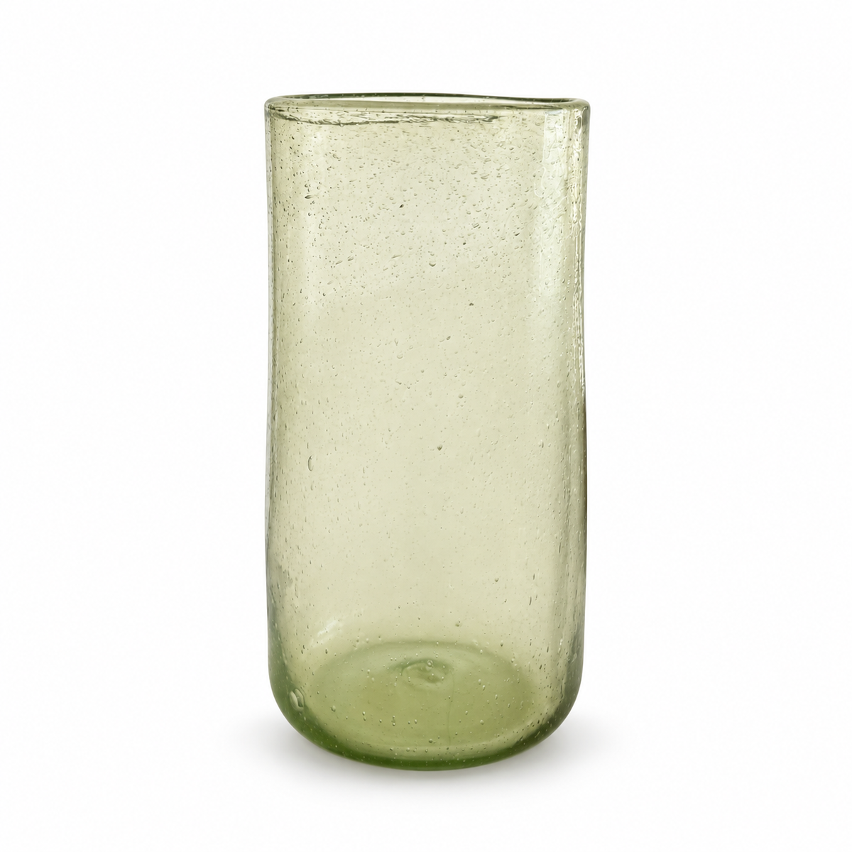 Glass Vase (9”) - Moss Tall