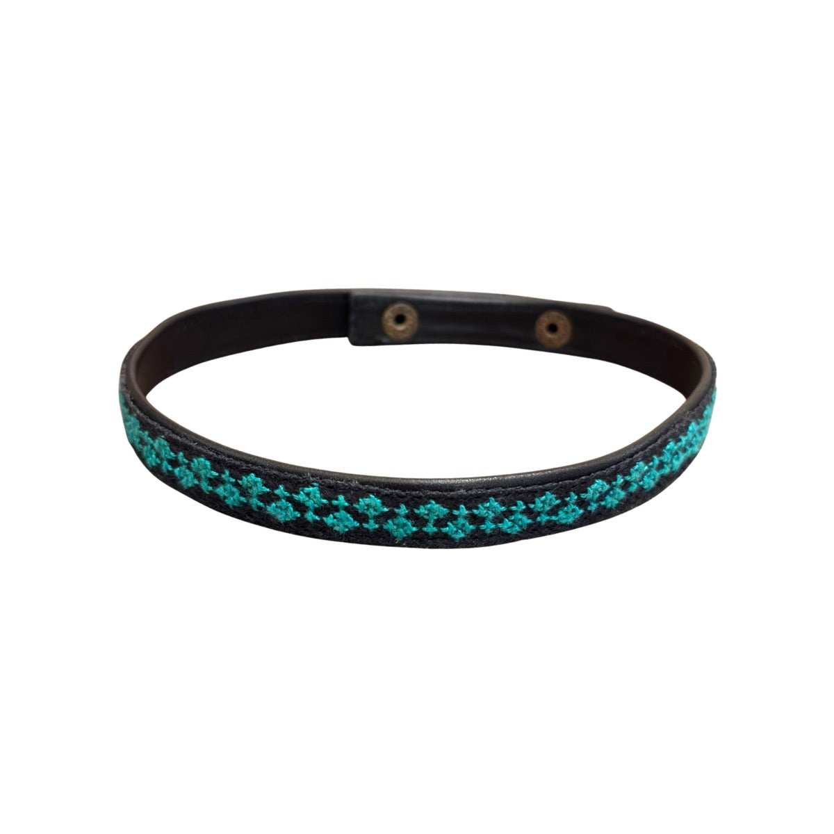 Embroidered Wrap Bracelet/Choker - Green