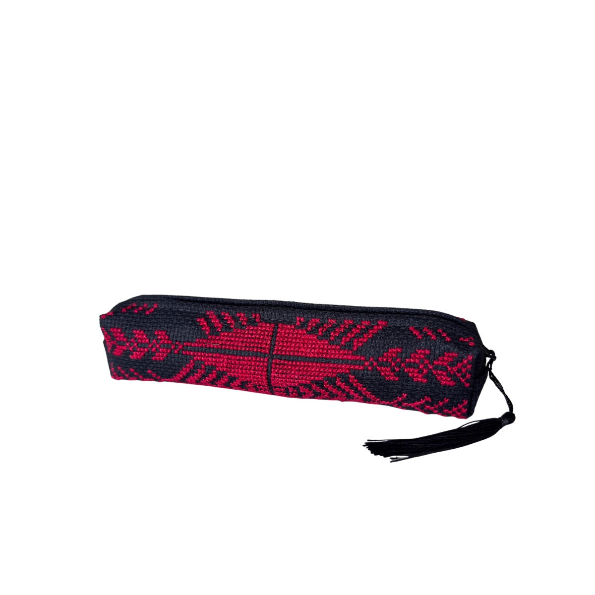 Embroidered Pouch (8”) - Various, Red