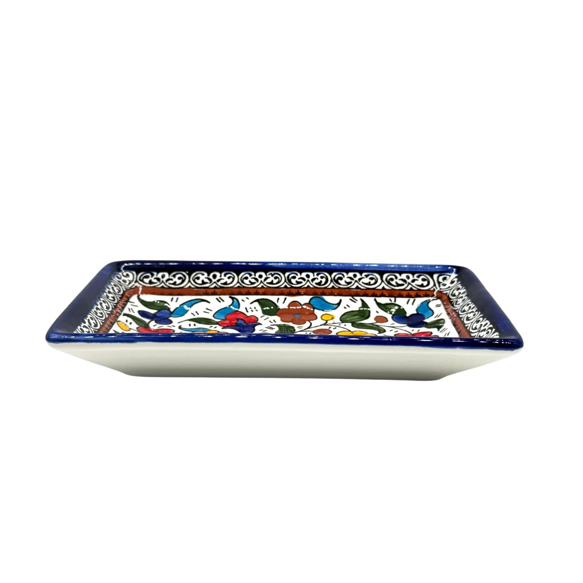 Ceramic Rectangular Dish (7”) - Multicolor