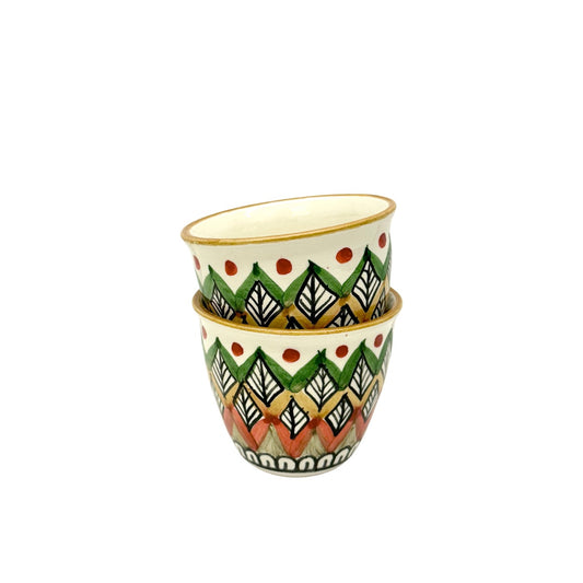 Espresso Cups (Set of Two) - Zig Zag