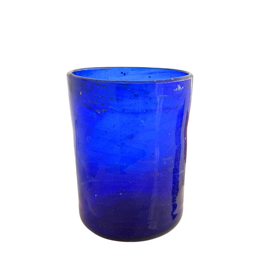 Glass Vase Straight Edge (6” x 3.5”) - Sapphire