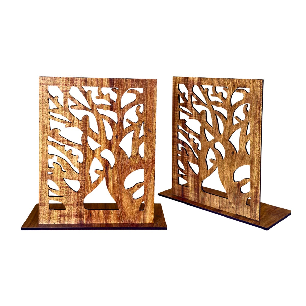 Wooden Bookends - Shajara