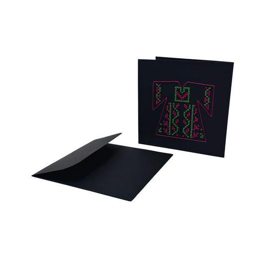 Embroidered Notecard - Palestinian Thobe