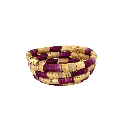 Basket by Women in Salfit (5") - Magenta