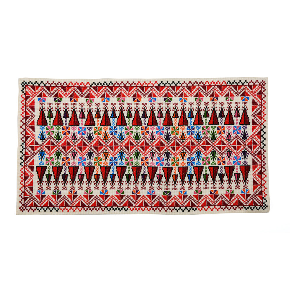 Embroidered Table Runner - Colorful Nakhle
