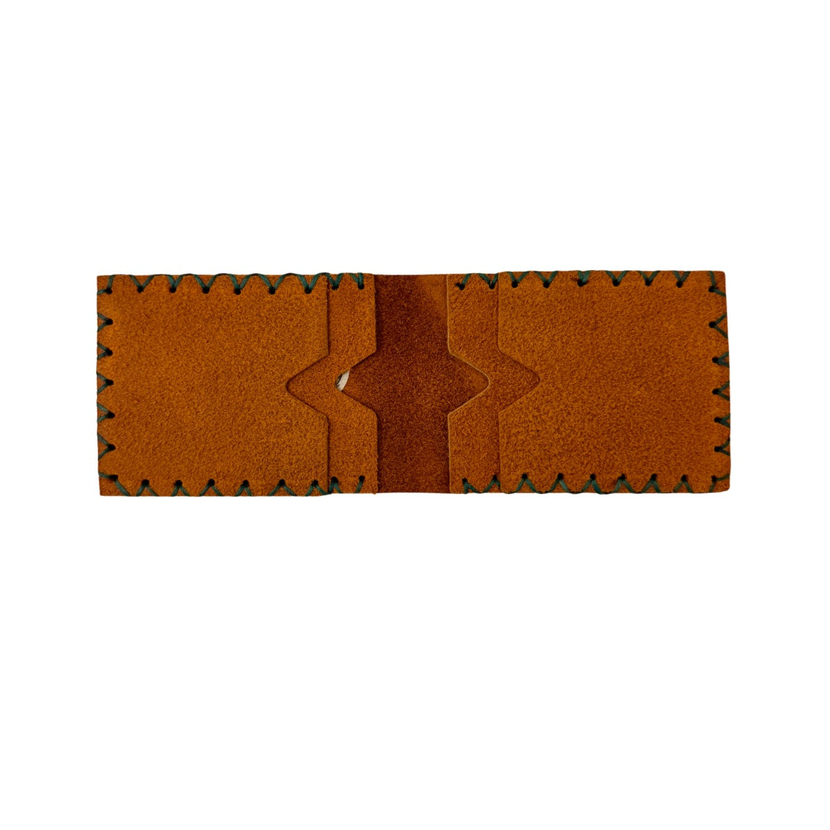Leather Bi-Fold Wallet (Small) - Suede Ochre