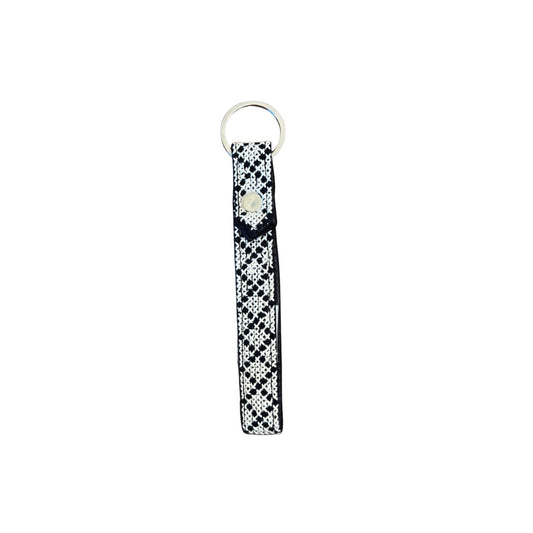 Lina Tatreez Wristlet - Black & White