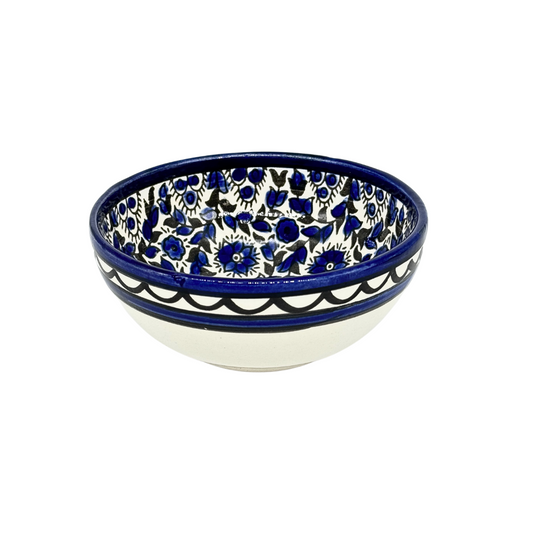 Ceramic Bowl 6" - Blue Vine